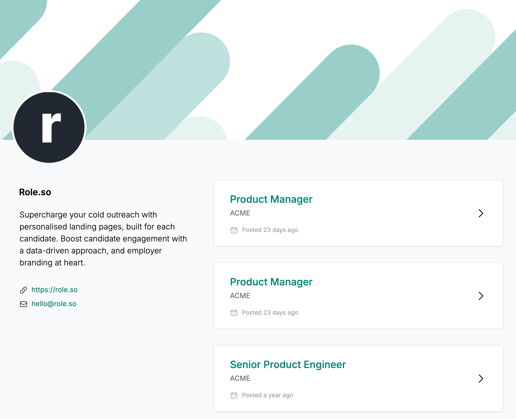 Turn every published role into a careers experience